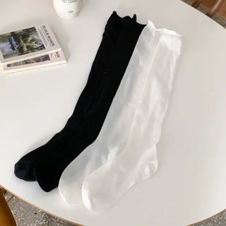 See-through Pleated Warmer Knee Socks Long Socks Collection
