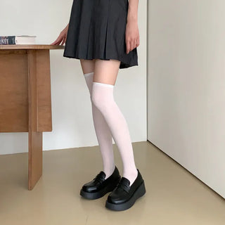 See-through Pleated Warmer Knee Socks Long Socks Collection