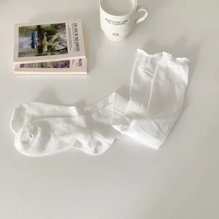 See-through Pleated Warmer Knee Socks Long Socks Collection