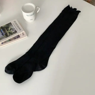 See-through Pleated Warmer Knee Socks Long Socks Collection