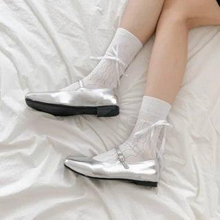 See-through Pleated Warmer Knee Socks Long Socks Collection