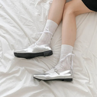 See-through Pleated Warmer Knee Socks Long Socks Collection
