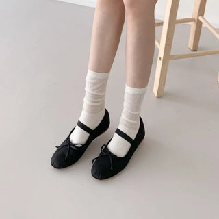See-through Pleated Warmer Knee Socks Long Socks Collection