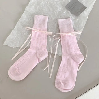 See-through Pleated Warmer Knee Socks Long Socks Collection
