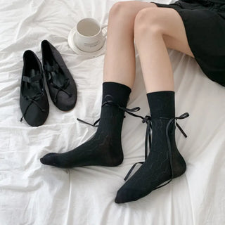 See-through Pleated Warmer Knee Socks Long Socks Collection