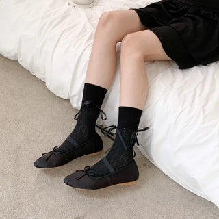 See-through Pleated Warmer Knee Socks Long Socks Collection