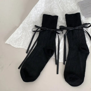 See-through Pleated Warmer Knee Socks Long Socks Collection