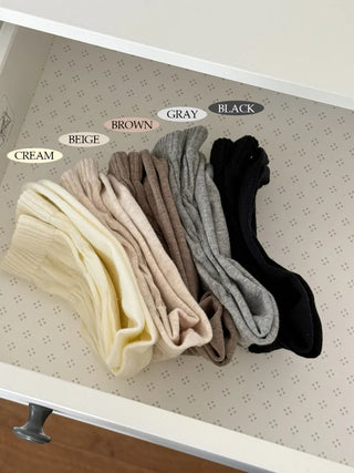 See-through Pleated Warmer Knee Socks Long Socks Collection