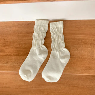 See-through Pleated Warmer Knee Socks Long Socks Collection