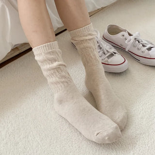 See-through Pleated Warmer Knee Socks Long Socks Collection