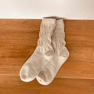 See-through Pleated Warmer Knee Socks Long Socks Collection