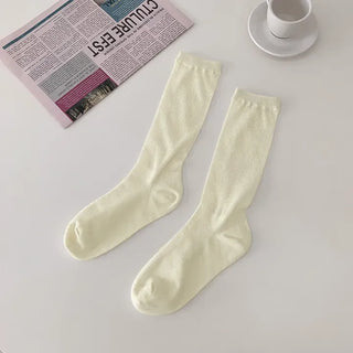 See-through Pleated Warmer Knee Socks Long Socks Collection