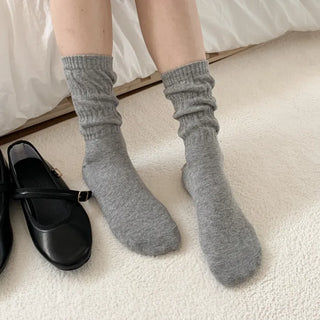 See-through Pleated Warmer Knee Socks Long Socks Collection