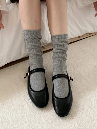 See-through Pleated Warmer Knee Socks Long Socks Collection