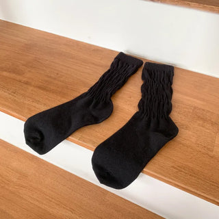 See-through Pleated Warmer Knee Socks Long Socks Collection