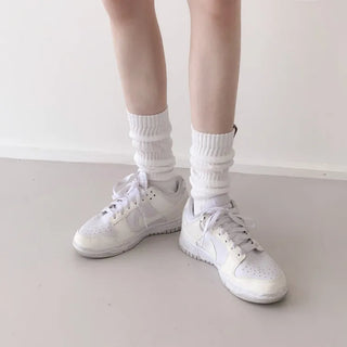 See-through Pleated Warmer Knee Socks Long Socks Collection