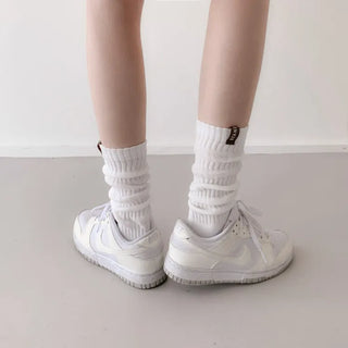 See-through Pleated Warmer Knee Socks Long Socks Collection