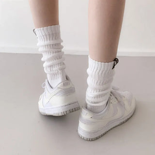 See-through Pleated Warmer Knee Socks Long Socks Collection