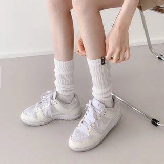 See-through Pleated Warmer Knee Socks Long Socks Collection
