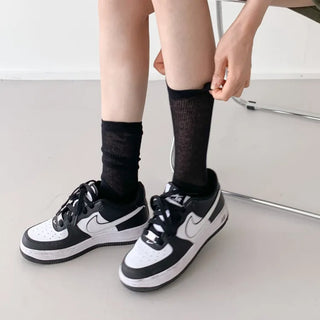 See-through Pleated Warmer Knee Socks Long Socks Collection
