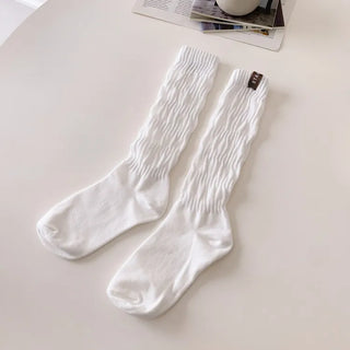 See-through Pleated Warmer Knee Socks Long Socks Collection
