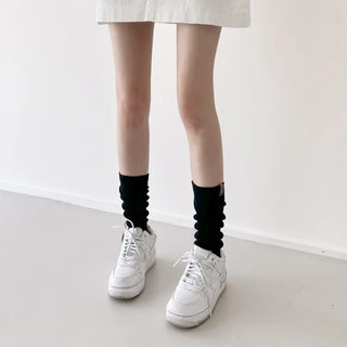See-through Pleated Warmer Knee Socks Long Socks Collection