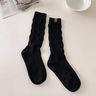 See-through Pleated Warmer Knee Socks Long Socks Collection