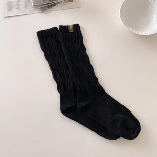 See-through Pleated Warmer Knee Socks Long Socks Collection