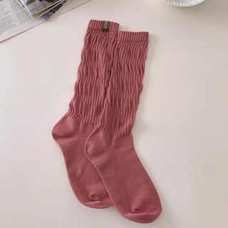See-through Pleated Warmer Knee Socks Long Socks Collection