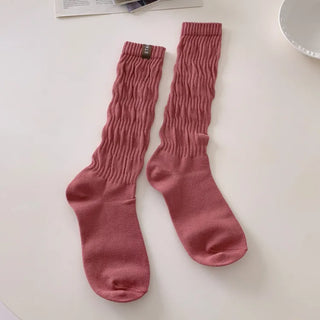 See-through Pleated Warmer Knee Socks Long Socks Collection