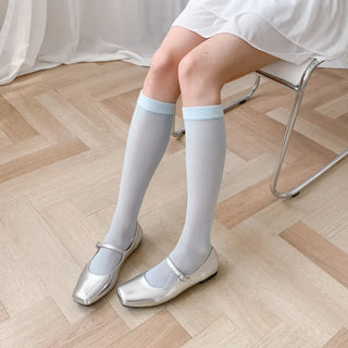 See-through Pleated Warmer Knee Socks Long Socks Collection
