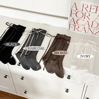 See-through Pleated Warmer Knee Socks Long Socks Collection
