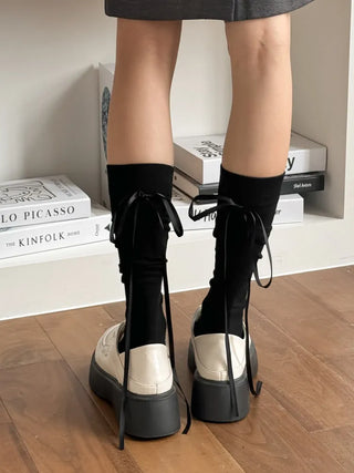 See-through Pleated Warmer Knee Socks Long Socks Collection