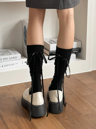 See-through Pleated Warmer Knee Socks Long Socks Collection