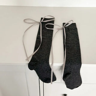See-through Pleated Warmer Knee Socks Long Socks Collection