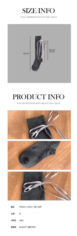 See-through Pleated Warmer Knee Socks Long Socks Collection