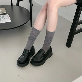 See-through Pleated Warmer Knee Socks Long Socks Collection