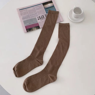 See-through Pleated Warmer Knee Socks Long Socks Collection