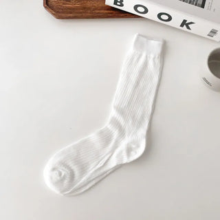 See-through Pleated Warmer Knee Socks Long Socks Collection