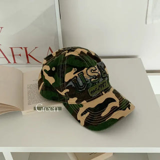 New New Military Embroidered Camo Ball Cap