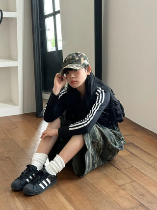 New New Military Embroidered Camo Ball Cap