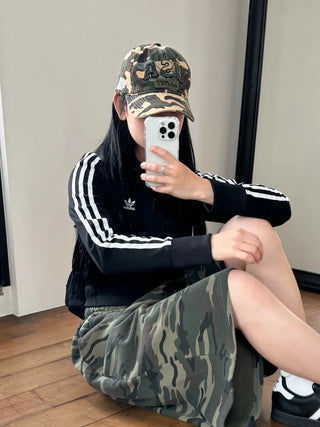 New New Military Embroidered Camo Ball Cap