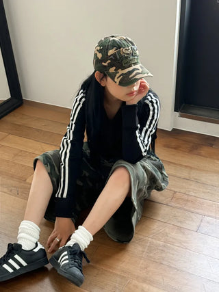 New New Military Embroidered Camo Ball Cap