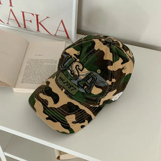 New New Military Embroidered Camo Ball Cap