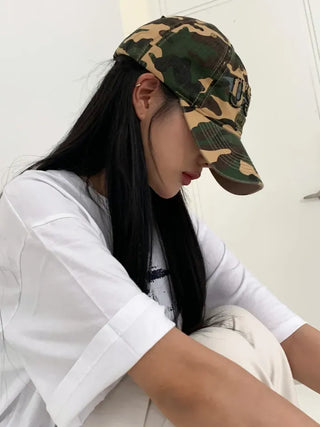New New Military Embroidered Camo Ball Cap