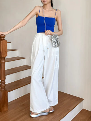 Blue Waterbomb Summer Swag Festival Sleeveless Bralette, Sleeveless Bralette, Blue Sleeveless Top Collection