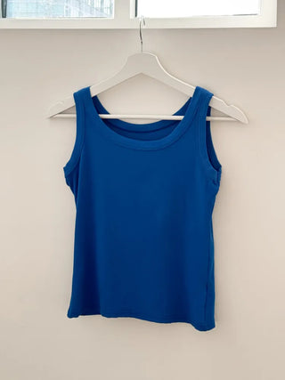 Blue Waterbomb Summer Swag Festival Sleeveless Bralette, Sleeveless Bralette, Blue Sleeveless Top Collection