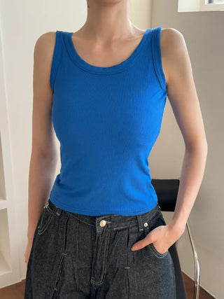 Blue Waterbomb Summer Swag Festival Sleeveless Bralette, Sleeveless Bralette, Blue Sleeveless Top Collection