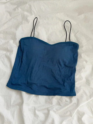 Blue Waterbomb Summer Swag Festival Sleeveless Bralette, Sleeveless Bralette, Blue Sleeveless Top Collection