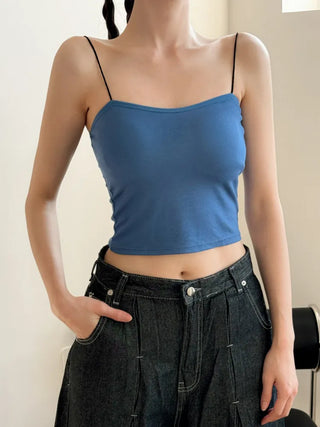 Blue Waterbomb Summer Swag Festival Sleeveless Bralette, Sleeveless Bralette, Blue Sleeveless Top Collection